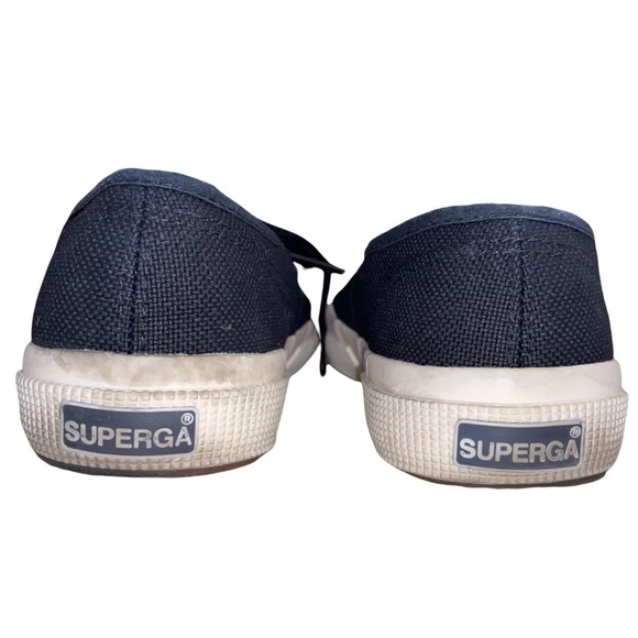 SUPERGA Black Canvas Low Classic Sneakers Size 6 - Picture 11 of 15